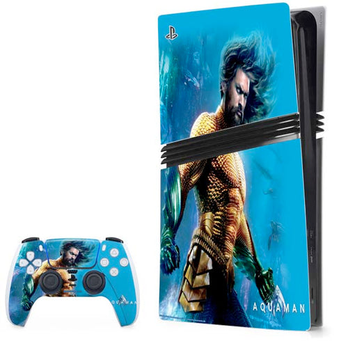 DC Comics Aquaman Movie Arthur Curry Poster PS5 Pro Bundle Skin