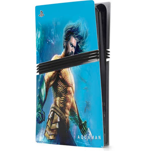 DC Comics Aquaman Movie Arthur Curry Poster PS5 Pro Console Skin