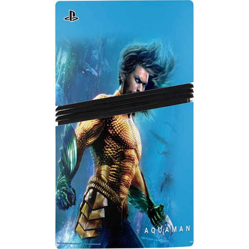 DC Comics Aquaman Movie Arthur Curry Poster PS5 Pro Console Skin