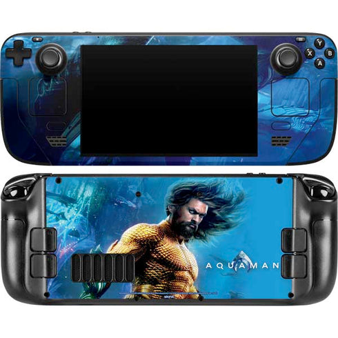 DC Comics Aquaman Movie Arthur Curry Poster Steam Deck Handheld Gaming Computer OLED Skin
