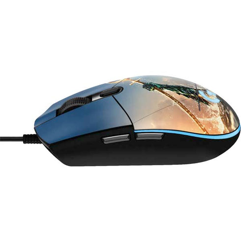 DC Comics Aquaman Movie Poster Trident G203 Prodigy RGB Wired Gaming Mouse Skin