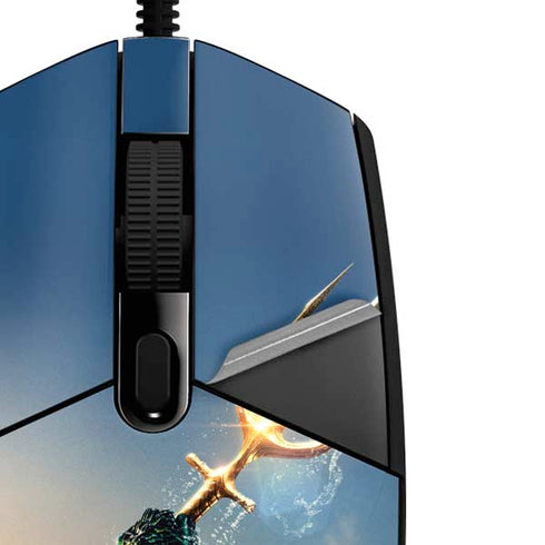 DC Comics Aquaman Movie Poster Trident G203 Prodigy RGB Wired Gaming Mouse Skin