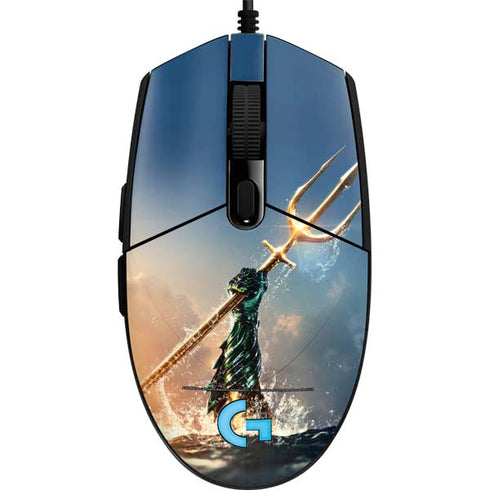 DC Comics Aquaman Movie Poster Trident G203 Prodigy RGB Wired Gaming Mouse Skin
