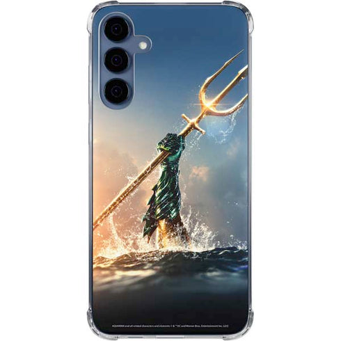 DC Comics Aquaman Movie Poster Trident Galaxy A35 5G Clear Case