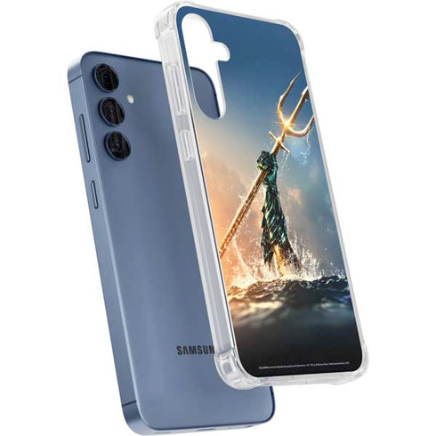 DC Comics Aquaman Movie Poster Trident Galaxy A35 5G Clear Case