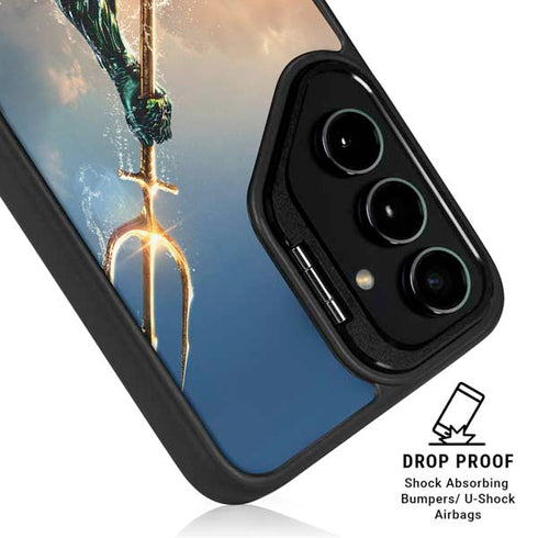 DC Comics Aquaman Movie Poster Trident Galaxy S24 FE Kickstand Case
