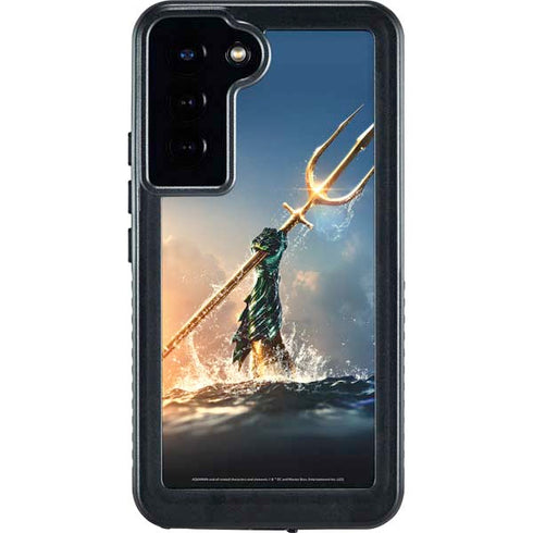 DC Comics Aquaman Movie Poster Trident Galaxy S24 Plus Waterproof Case