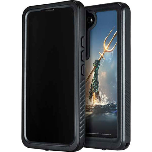 DC Comics Aquaman Movie Poster Trident Galaxy S24 Plus Waterproof Case