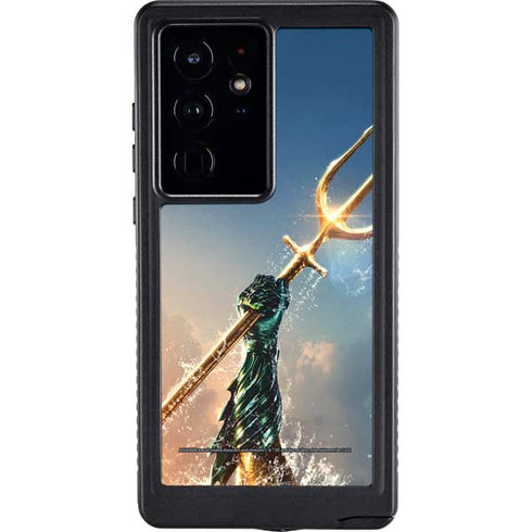 DC Comics Aquaman Movie Poster Trident Galaxy S24 Ultra Waterproof Case