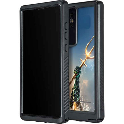 DC Comics Aquaman Movie Poster Trident Galaxy S24 Ultra Waterproof Case