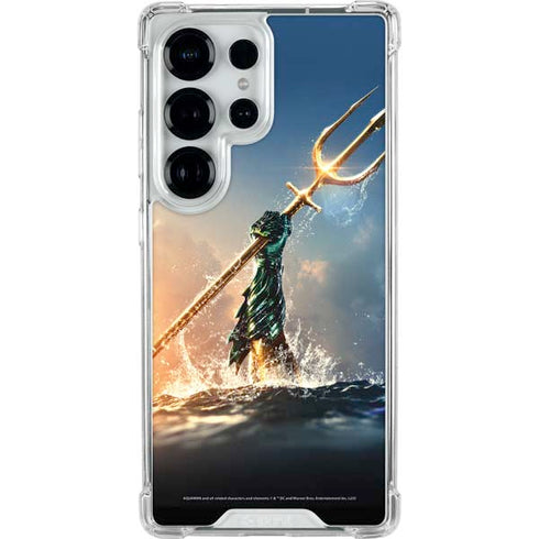 DC Comics Aquaman Movie Poster Trident Galaxy S25 Ultra Clear Case