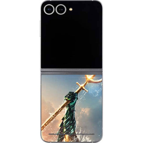 DC Comics Aquaman Movie Poster Trident Galaxy Z Flip6 Skin