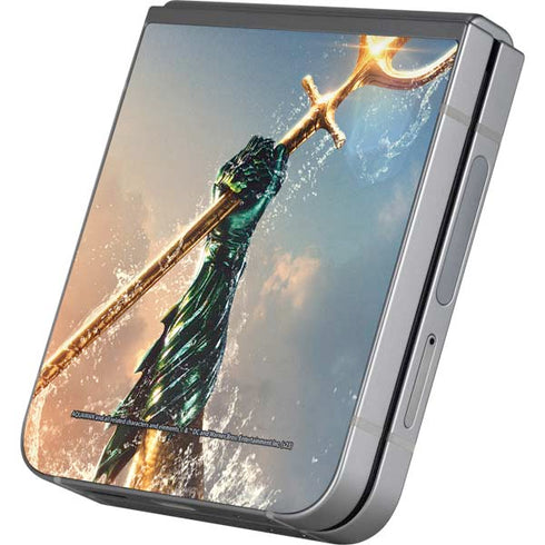 DC Comics Aquaman Movie Poster Trident Galaxy Z Flip6 Skin