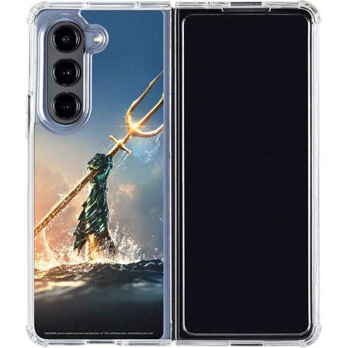 DC Comics Aquaman Movie Poster Trident Galaxy Z Fold5 5G Clear Case