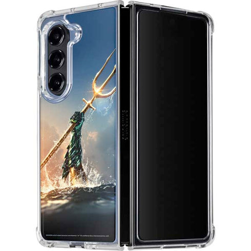 DC Comics Aquaman Movie Poster Trident Galaxy Z Fold5 5G Clear Case