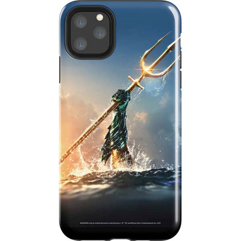 DC Comics Aquaman Movie Poster Trident iPhone Cases