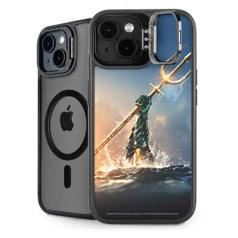 DC Comics Aquaman Movie Poster Trident iPhone 14 Plus Kickstand Case
