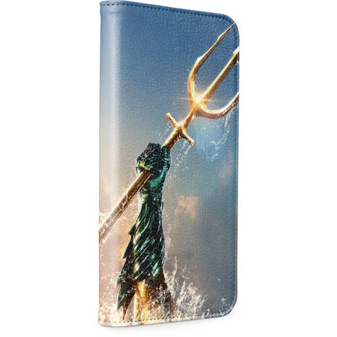 DC Comics Aquaman Movie Poster Trident iPhone 15 Pro Folio Case