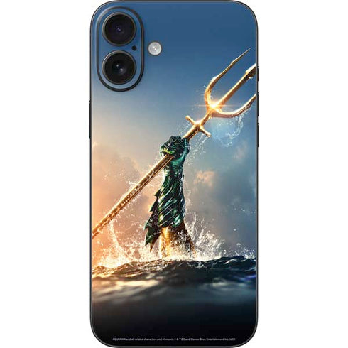 DC Comics Aquaman Movie Poster Trident iPhone 16 Plus Skin