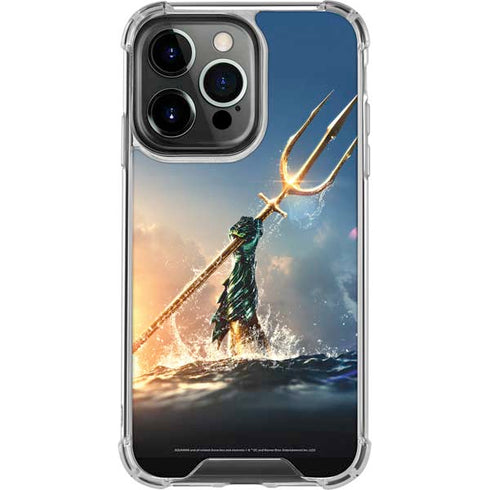 DC Comics Aquaman Movie Poster Trident iPhone 16 Pro Clear Case