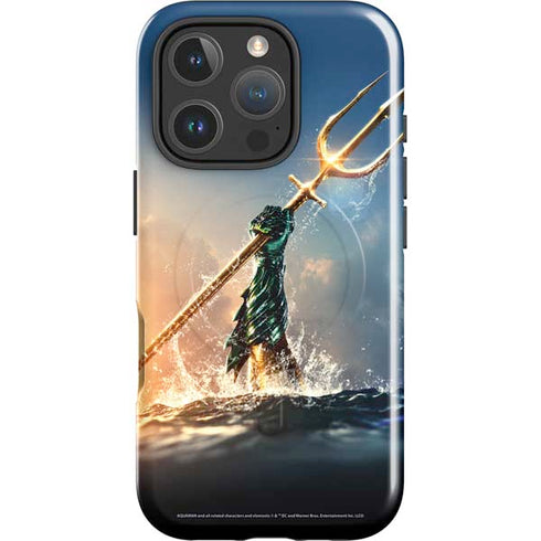 DC Comics Aquaman Movie Poster Trident iPhone 16 Pro Max Magsafe Impact Case