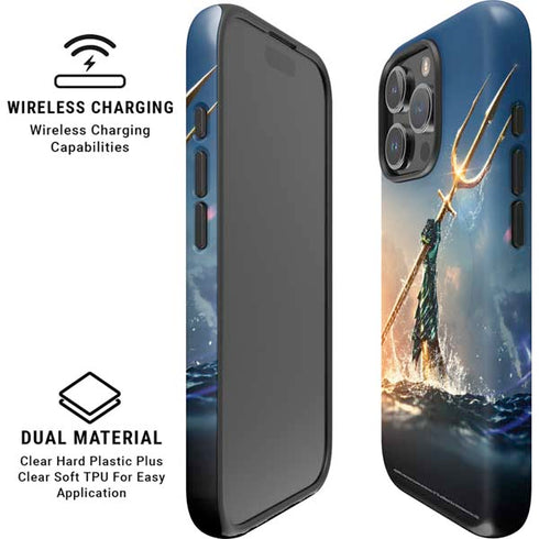 DC Comics Aquaman Movie Poster Trident iPhone 16 Pro Max Magsafe Impact Case