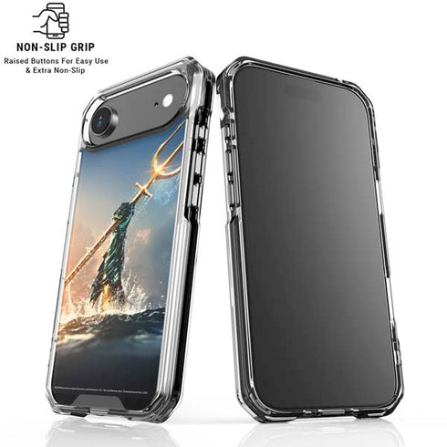 DC Comics Aquaman Movie Poster Trident iPhone 17 Air Clear Case