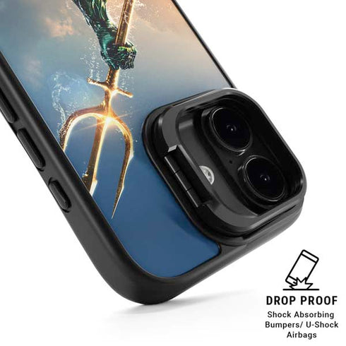 DC Comics Aquaman Movie Poster Trident iPhone 17 Kickstand Case