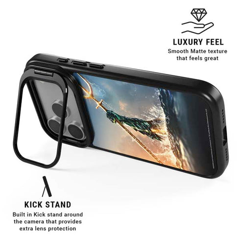 DC Comics Aquaman Movie Poster Trident iPhone 17 Pro Kickstand Case