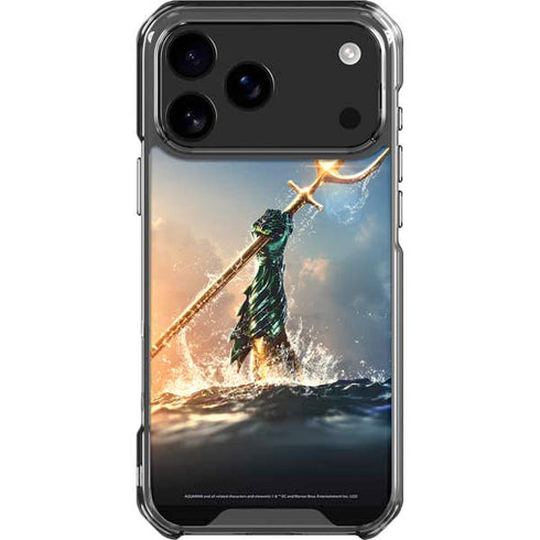 DC Comics Aquaman Movie Poster Trident iPhone 17 Pro Max Clear Case