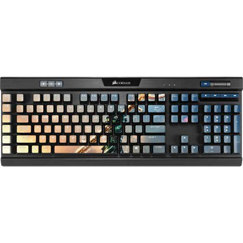 DC Comics Aquaman Movie Poster Trident K95 RGB PLATINUM Mechanical Gaming Keyboard Skin