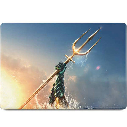 DC Comics Aquaman Movie Poster Trident MacBook Skins