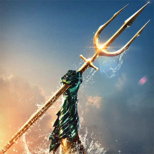 DC Comics Aquaman Movie Poster Trident MacBook Skins