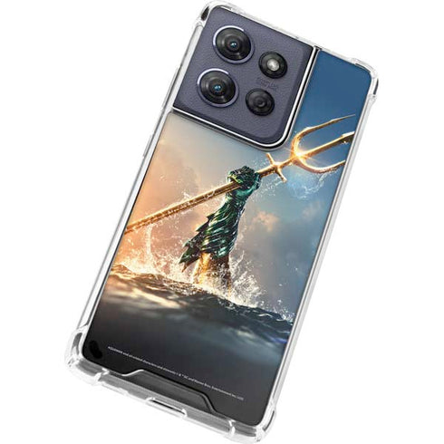 DC Comics Aquaman Movie Poster Trident Moto G 5G (2025) Clear Case
