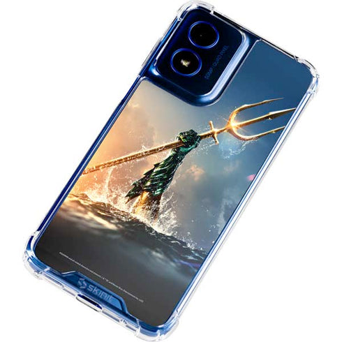 DC Comics Aquaman Movie Poster Trident Moto G 5G (2024) Clear Case