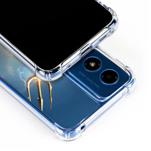 DC Comics Aquaman Movie Poster Trident Moto G 5G (2024) Clear Case