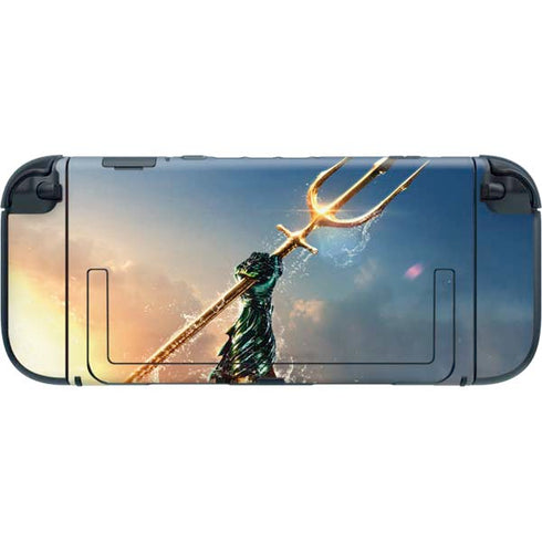DC Comics Aquaman Movie Poster Trident Nintendo Switch 2 (2025) with Joy-Con Skin