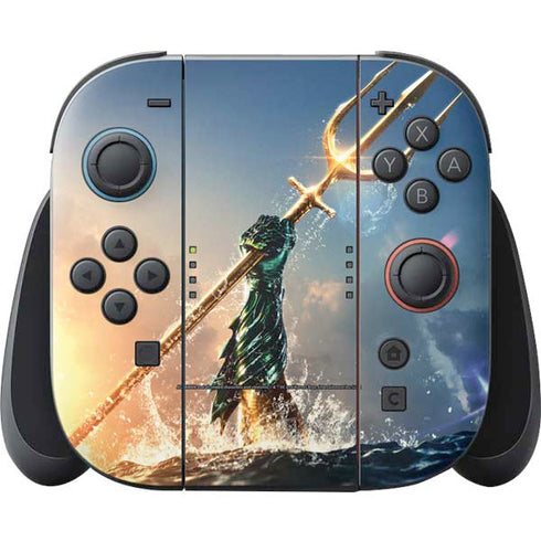DC Comics Aquaman Movie Poster Trident Nintendo Switch 2 (2025) Joy-Con Controller Skin