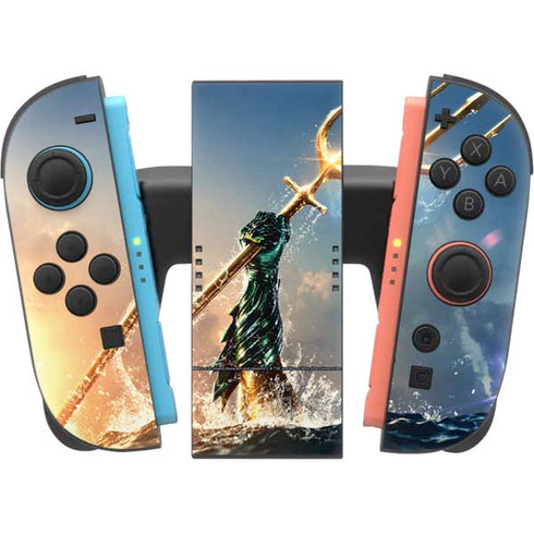 DC Comics Aquaman Movie Poster Trident Nintendo Switch 2 (2025) Joy-Con Controller Skin