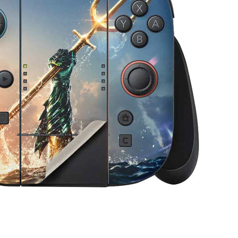 DC Comics Aquaman Movie Poster Trident Nintendo Switch 2 (2025) Joy-Con Controller Skin