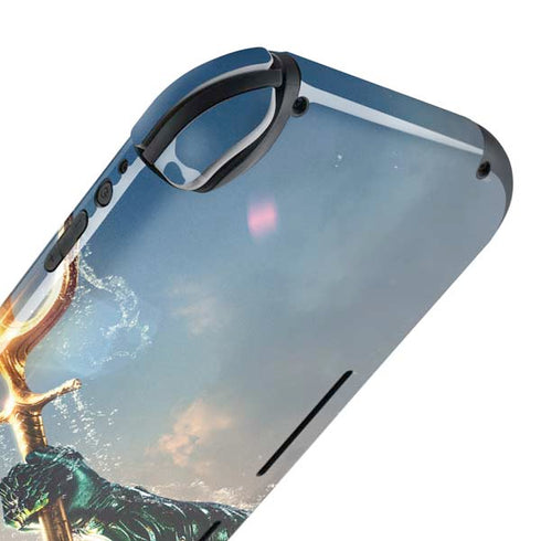 DC Comics Aquaman Movie Poster Trident Nintendo Switch Lite Skin