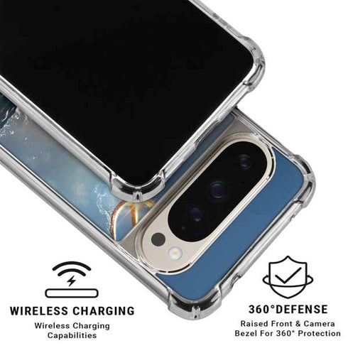 DC Comics Aquaman Movie Poster Trident Pixel 9/9 Pro Clear Case