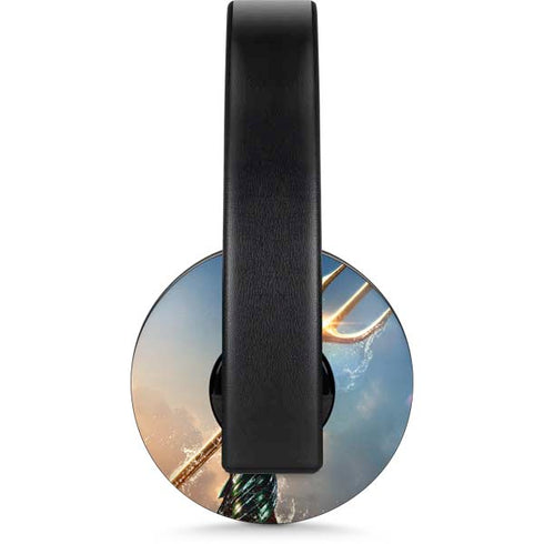DC Comics Aquaman Movie Poster Trident PlayStation 4 Gold Wireless Headset Skin