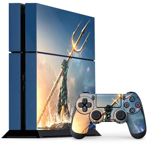 DC Comics Aquaman Movie Poster Trident PlayStation PS4 Skins