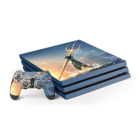 DC Comics Aquaman Movie Poster Trident PlayStation PS4 Skins