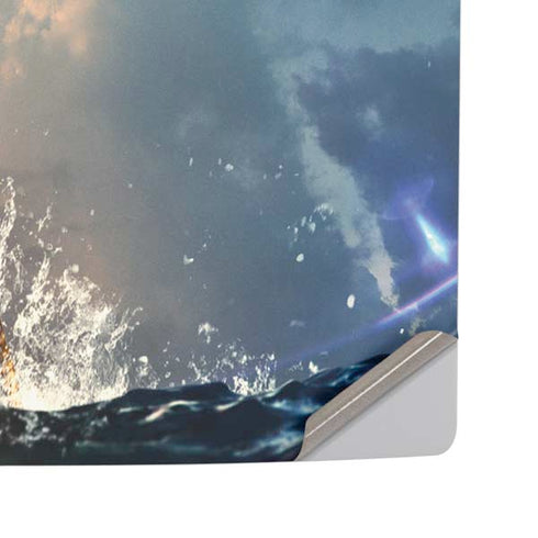 DC Comics Aquaman Movie Poster Trident PS5 Pro Disk Console Skin