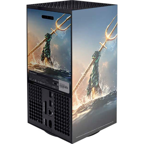 DC Comics Aquaman Movie Poster Trident XBox Series X Digital Edition Console Skin