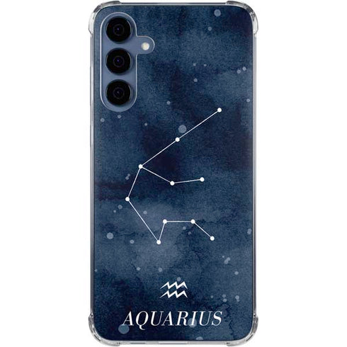 Aquarius Constellation Galaxy A35 5G Clear Case
