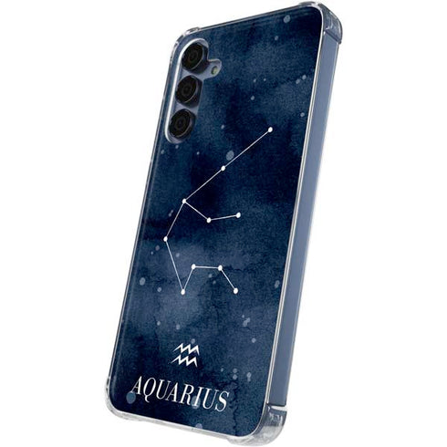 Aquarius Constellation Galaxy A35 5G Clear Case