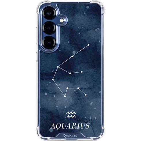 Aquarius Constellation Galaxy S25 Clear Case